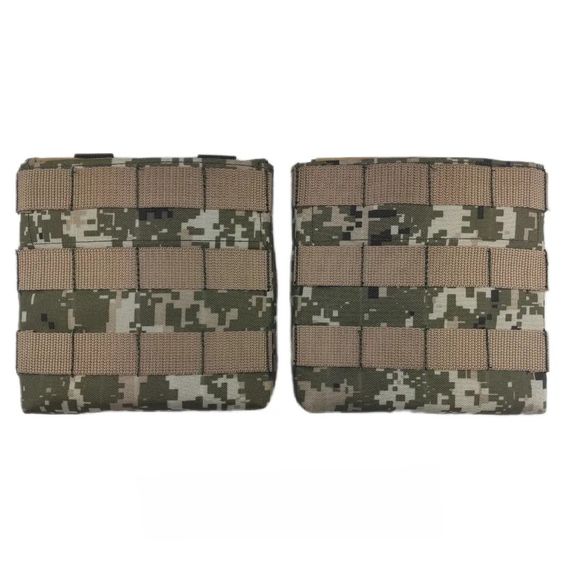 Комплект боковых бронеплит 4 класс 150х150 мм Miilux Protection 500 с подсумками MOLLE | Зображення 1