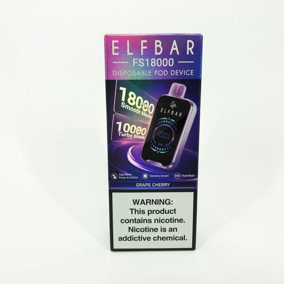ELF BAR FS18000 5%. Виноград Вишня (Grape Cherry) | Зображення 2