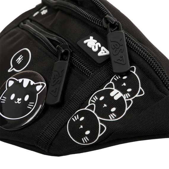 Сумка-бананка YES SP-36 Black Cat 550553 6х12х26 см | Зображення 4