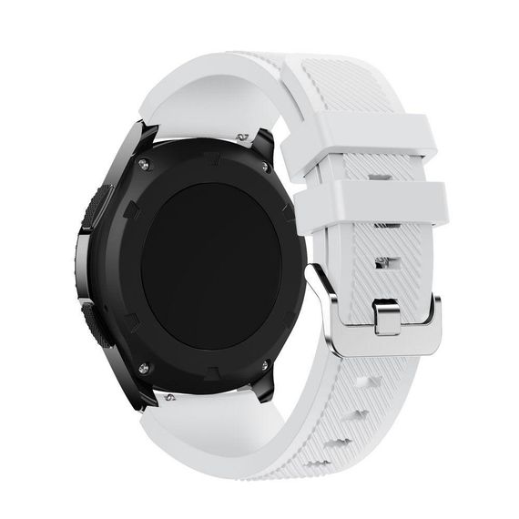 Силіконовий ремінець Primo для годинника Samsung Gear S3 Classic SM-R770 / Frontier RM-760 - White | Зображення 1
