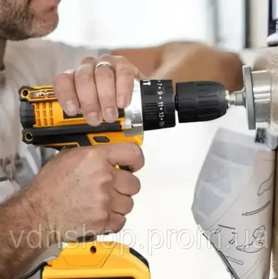 Акумуляторний дриль шуруповерт 24v 5ah з набором біт свердл та насадками в кейсі з 2-ма акб. | Зображення 1