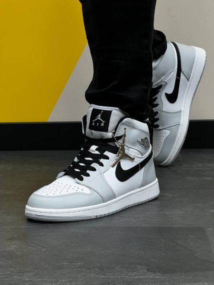 Чоловічі кросівки N-ike Air Jordan  High Gray Black White Артикул А1440 | Зображення 1