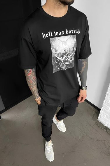 Футболка з ДТФ принтом (оверсайз) | Зображення 1