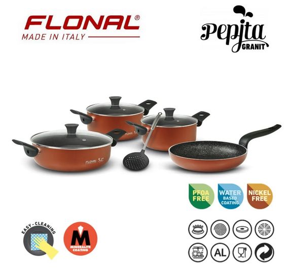 Набір посуду Flonal Pepita Granit 8 предметів (PGFSET08PZ) | Зображення 3