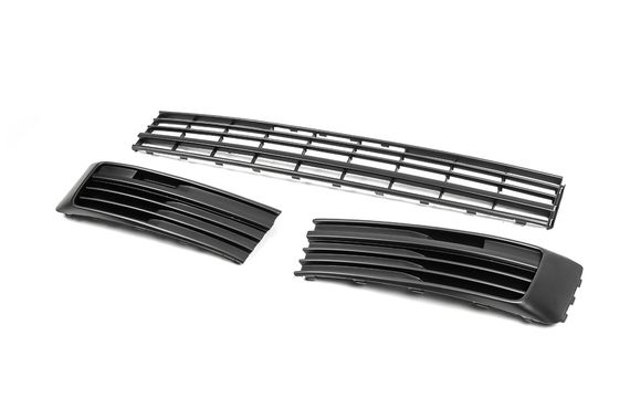 Передні нижні решітку (3 частини, мат) для Volkswagen T6 2015-2024, рр | Зображення 1