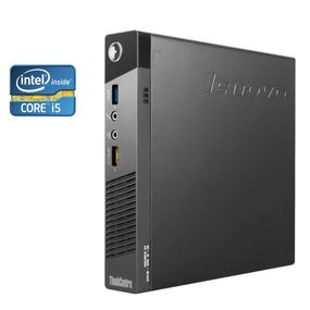 Неттоп Lenovo ThinkCentre M83 Tiny USFF / Intel Core i5-4570T (2 (4) ядра по 2.9 - 3.6 GHz) / 4 GB DDR3 / 256 GB SSD / Intel HD Graphics 4600 б/в