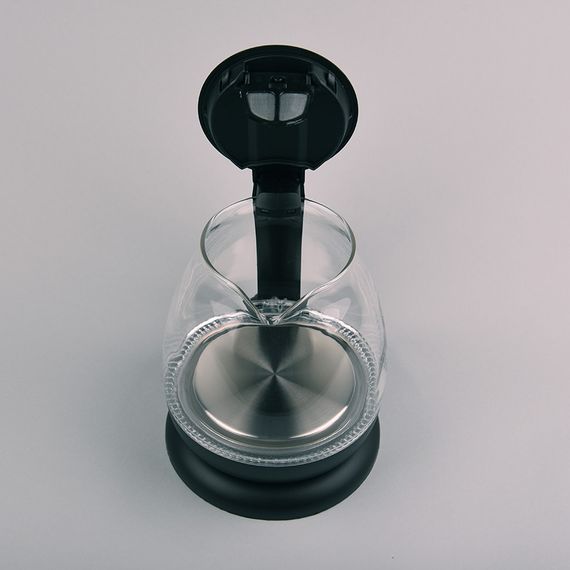 Электрочайник стеклянный Maestro MR-055-BLACK, 1 л, 1100 Вт, с подсветкой | Зображення 3