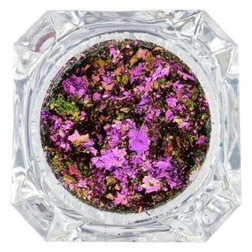 Дуохромные хлопья (блестки) Вишневый/Зеленый (пигменты для глаз) Stargazer DUOCHROME FLAKES Cerise/Green