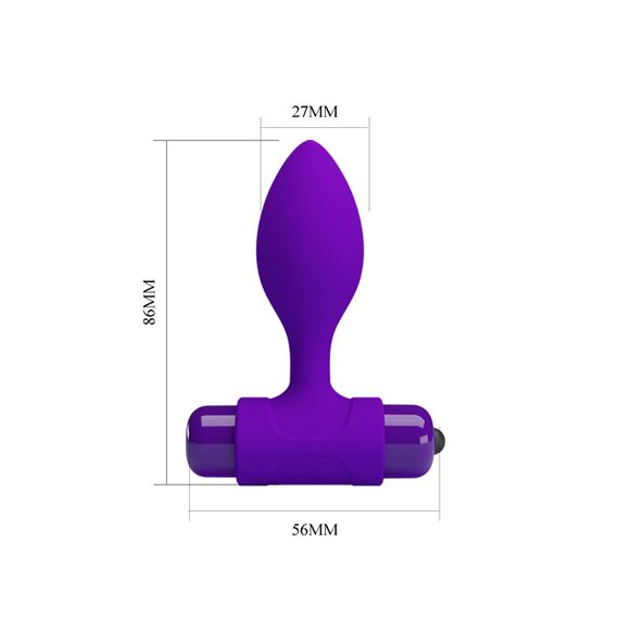 Анальна пробка - Pretty Love Vibra Butt Plug Purple Sex Aura | Зображення 2
