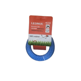 Ліска для тримера d2,0мм 15м зріз/квадрат з сердечником Professional LEOMIX