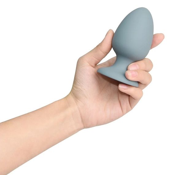 Анальна пробка Dream Toys Nude сіра, 8 х 4 см Sex Aura | Зображення 3