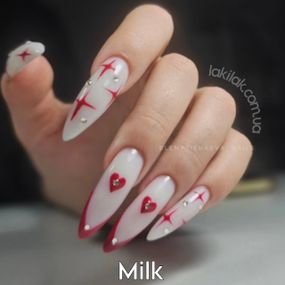 Молочный (холодный оттенок) гель для наращивания ногтей Польша LED Milk 5мл