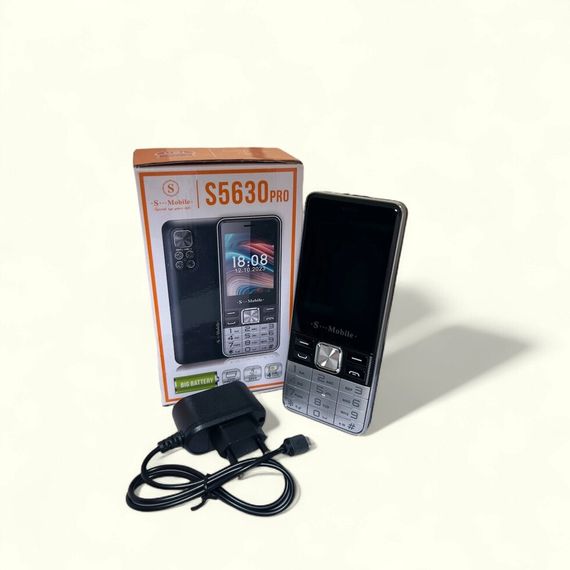 Кнопковий мобільний телефон на 4 сім карти AIEK s-mobile 5630 Black | Зображення 5