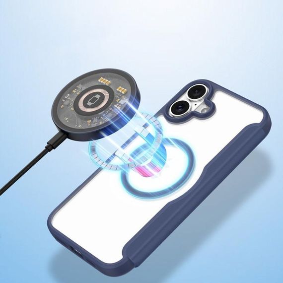 Чохол-книжка Dux Ducis Skin X Pro with MagSafe для Apple iPhone 16 (6.1") Blue | Зображення 4