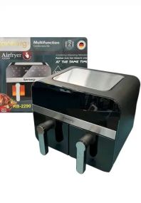 Аерогриль Rainberg RB-2290 4200 Вт 13 л, аерогриль на 2 контейнери, мультипічка, кухонна фритюрниця