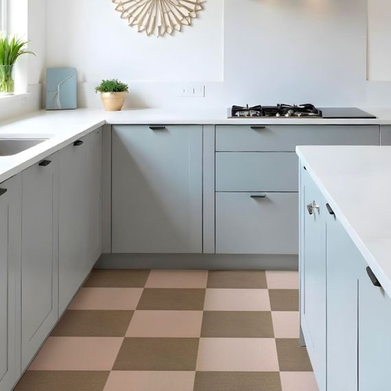 Самоклеюча плитка під ковролін молочний 300х300х4,5мм SW-00002482 | Зображення 5