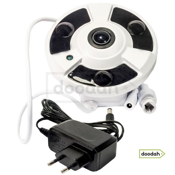 IP камера Hamrolte Fisheye SDQJ3L-I20 - 1.7 mm, 2 MP, Full HD, IP66 + блок живлення! - купити з гарантією та доставкою по Україні