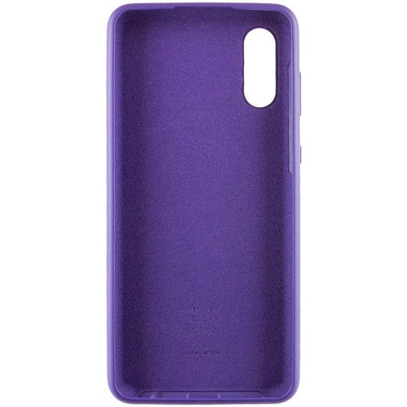 Чехол Silicone Cover Full Protective (AA) для Samsung Galaxy A02 Фиолетовый / Purple | Зображення 1