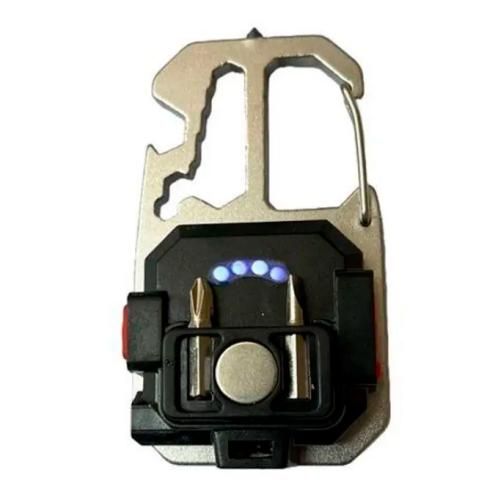 Ліхтар MULTIFUNCTIONAL 5138/KL-535-COB ULTRA(white+yellow+red), multitool, Li-Ion акумулятор, магніт, карабін, викрутка, ЗУ Type-C | Зображення 1