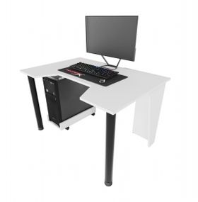 Стол геймерский ZEUS GAMER-1 белый