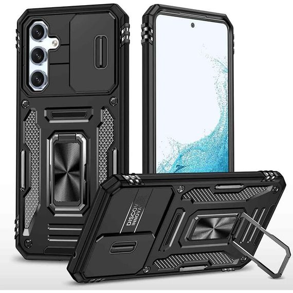 Ударостійкий чохол Camshield Army Ring для Samsung Galaxy S26+ Чорний / Black