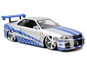 Игровая металлическая машинка Fast and Furious Ниссан Скайлайн BNR-34 2002