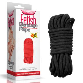 Мотузка - Fetish Bondage Rope Black, 10 м sexstyle