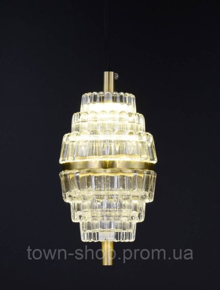 Люстра потолочная LED SGA9 Латунь 30-200х11х11 см. | Зображення 1
