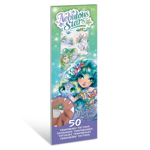 Набор временных татуировок Звездные рисунки "Мариния" Nebulous Stars 11458-4 боди-арт