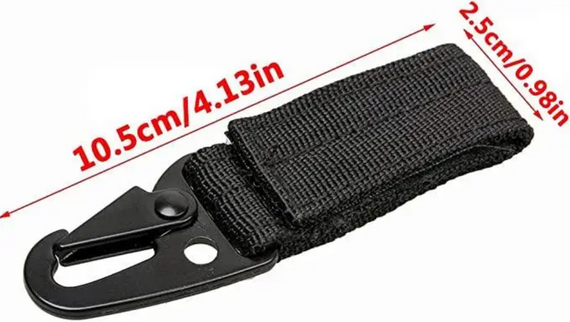 Тактическая пряжка карабин с кольцом для системы Molle, Primo TP1 набор 3 шт. - Black | Зображення 2