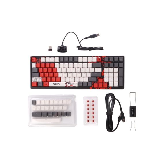 Клавіатура A4Tech Bloody WS98 Wireless/Bluetooth/USB Naraka (4711421001106) | Зображення 6