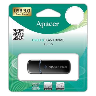 Накопитель Apacer 32GB USB 3.1 AH355 Black (AP32GAH355B-1) | Зображення 3