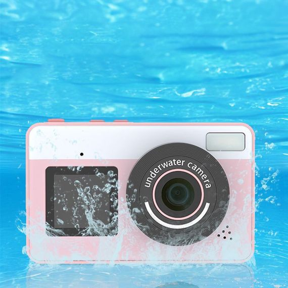 Дитяча водонепроникна цифрова камера D70 Pink | Зображення 1