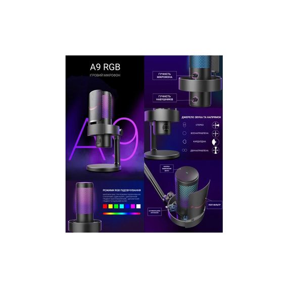Мікрофон Fifine A9 Black (A9) | Зображення 5