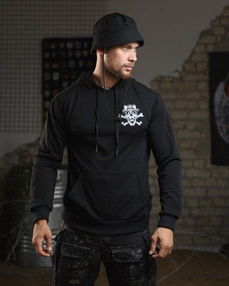 Худі maklin череп чорний НП4946 | Зображення 7