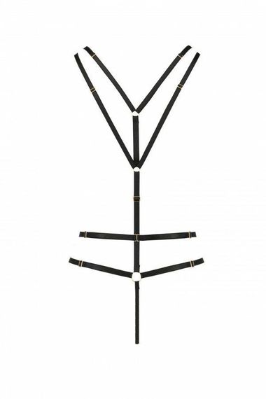 Открытое боди из стреп Passion Exclusive MEGGY L/XL, black sexstyle | Зображення 10