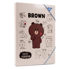 Папка для праці на гумці Line friends YES 500232 Різнокольоровий shop (5056574419293)
