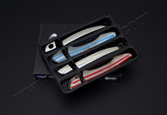 Накладки на ручки OmsaLine (4 шт, нерж) для Citroen C-4 Picasso 2013↗ рр. | Зображення 1