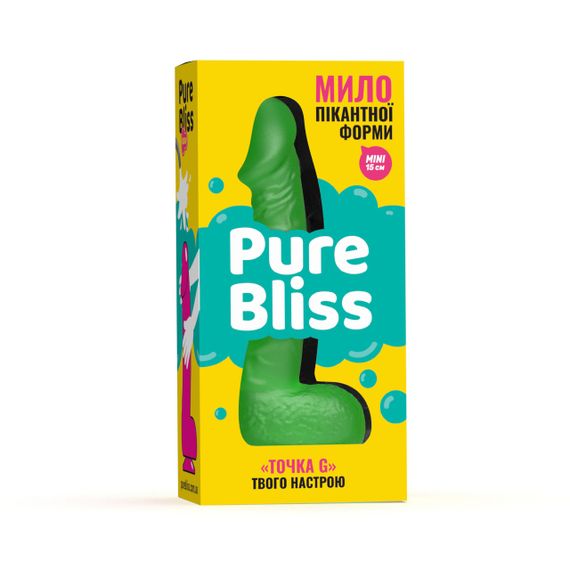 Мыло член Pure Bliss MINI на присоске, зеленое, 15 см sexstyle | Зображення 6