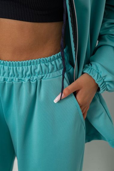Спортивный костюм женский, цвет бирюзовый, 238R114-1 | Зображення 5