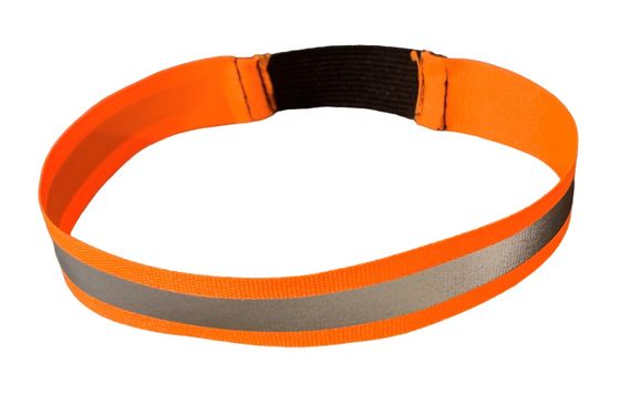 Повязка світловідбивна на резинці помаранчева 2,0 см