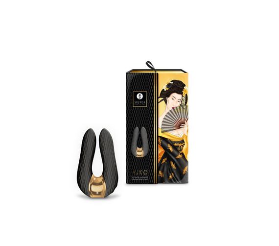 Вибратор для клитора Shunga Aiko Black, гибкие кончики, Черный | Зображення 6