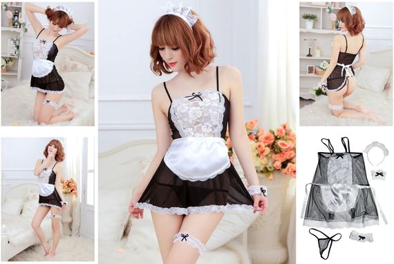 Ігровий костюм Покоївка Babydoll 44 S/M 7044 | Зображення 9