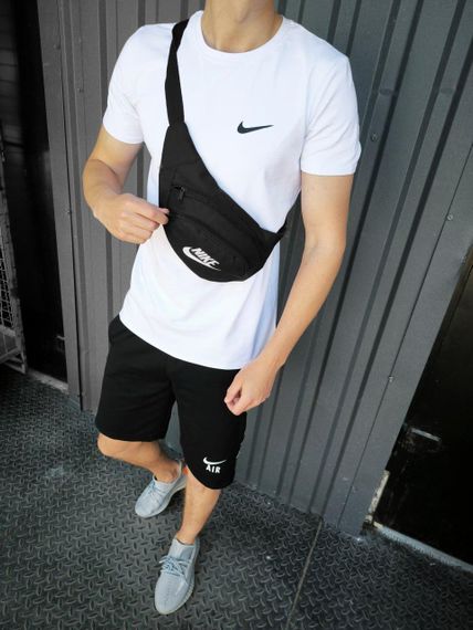Літній чоловічий комплект Nike Air футболка + шорти | Зображення 3