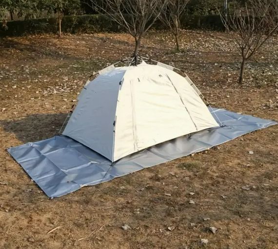 Тент тарпауліновий Shadow з металевими люверсами 200 г/м² 8 х 12 м сірий (TTSH00016) | Зображення 5