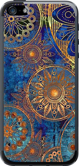 Чехол на iPhone 5s Золотой узор "678u-21-17620"