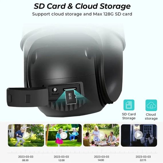 Камера відеоспостереження PTZ WiFi Outdoor Camera P11 XPRO 3MP➕3MP (41564-15968_1092) | Зображення 7