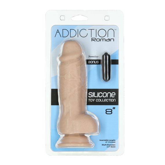 Реалістичний фалоімітатор ADDICTION Roman 8″ Girthy Dong, довжина 22 см, діаметр 6 см | Зображення 3