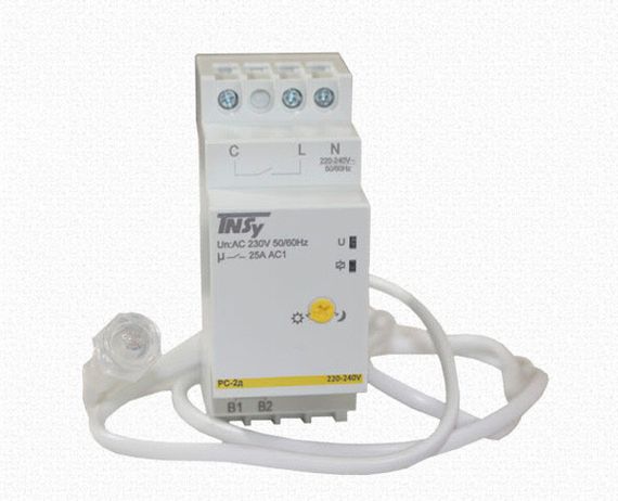 Реле сумеречное РС-2д 2мод 220-240VAC (1N/Ox25A_AC1) 5-100Iux с датчиком Ny95506398