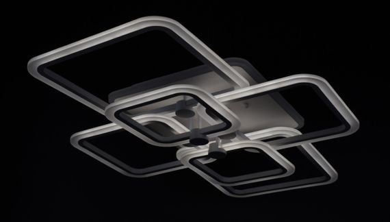 Люстра світлодіодна стельова LED світильник для квартири на стелю лед з пультом 25989 Білий 12х59х80 см. | Зображення 4